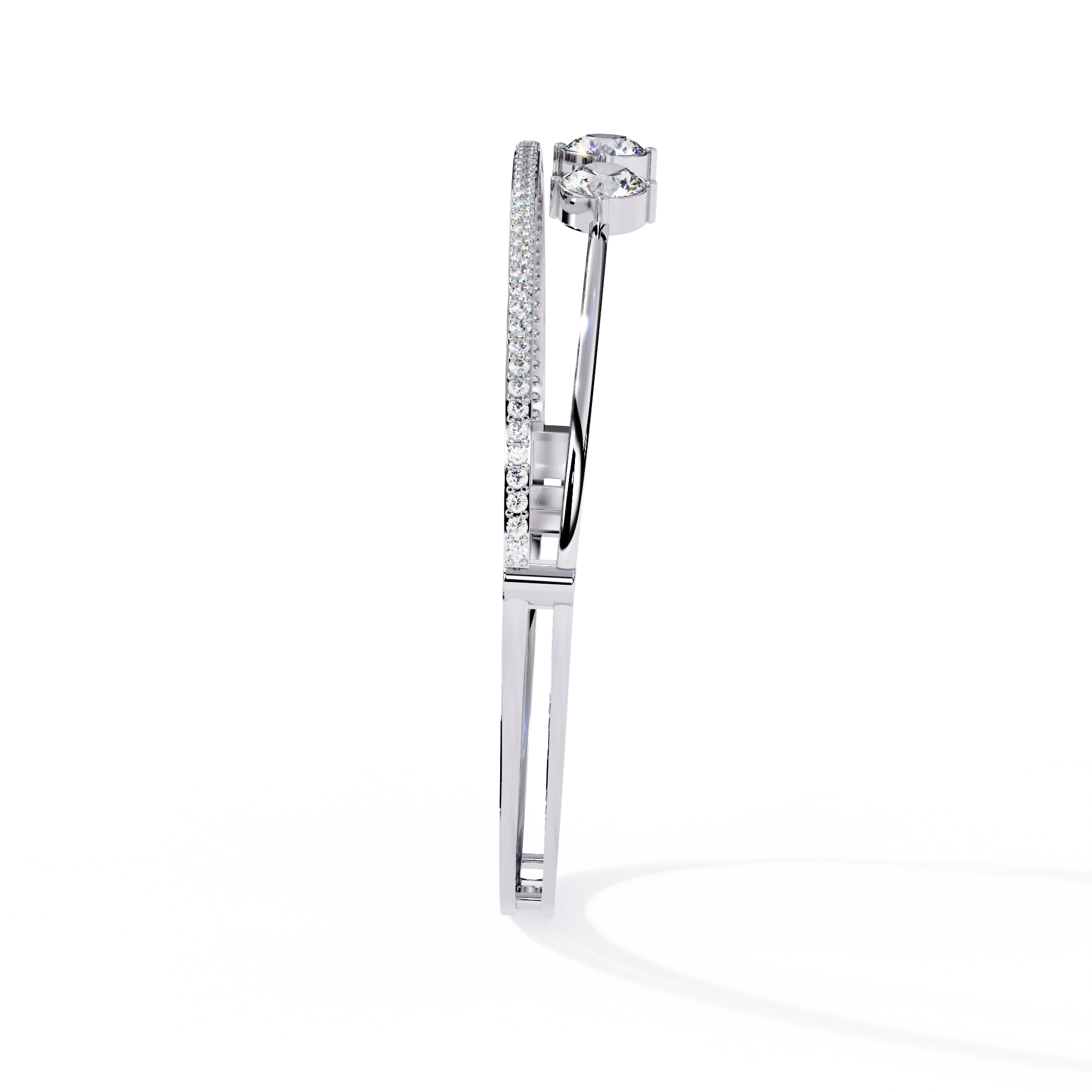 Solitairekart 2.32ct Four-Stone Diamond Bracelet-HI Color, VS-SI Clarity